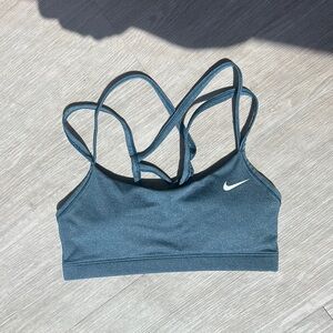 Nike Blue Sports Bra with Criss-Cross Back